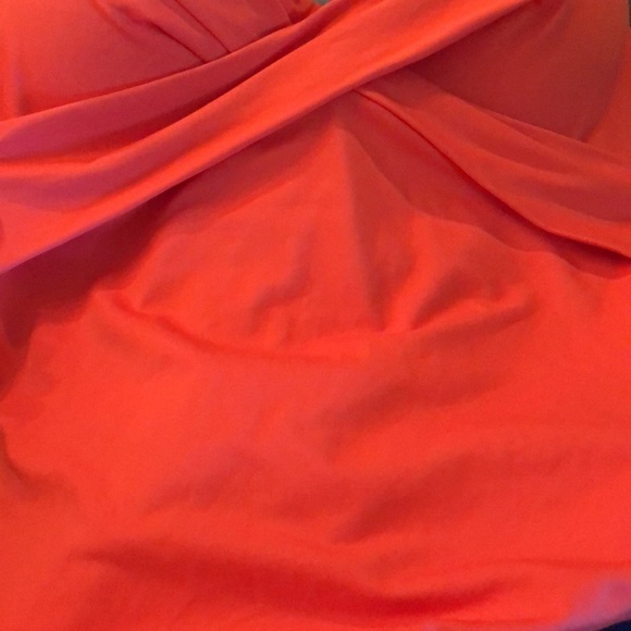 KATE Spade Women's Orange Solid Bandeau One-piece Swimsuit Size XS - Picture 7 of 7